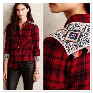 Holding Horses Flannel Shirt Holding Horses Flannel Shirt embroidered tassels S